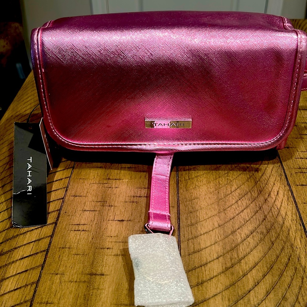 Tahari Pink Travel Bag with Elegant Sheen